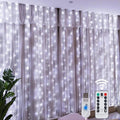Luzes de natal led luzes de cortina de fadas 8 modo remoto usb festão decoração de natal para casa férias lâmpada de ano novo