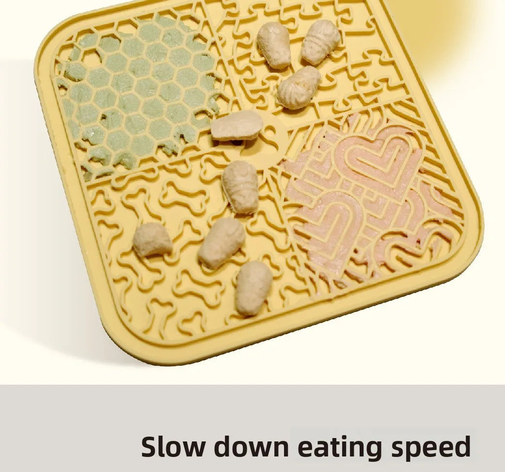 Tapete de Silicone para Lamber para Cães e Gatos, Almofada de Alimentação Lenta, Alívio da Ansiedade, Banho e Higiene, Suprimentos para Animais de Estimação