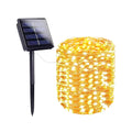 Luzes de corda solares impermeáveis ao ar livre Fairy Lights, Luzes de Natal para jardim, pátio, decorações de casamento, 8 modos