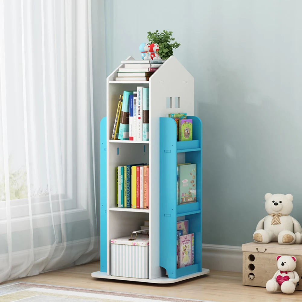 【Breeins】Madre de casa infantil, estante rotativa, livros, brinquedos, organizador de armazenamento, prateleira, armário, decoração de casa