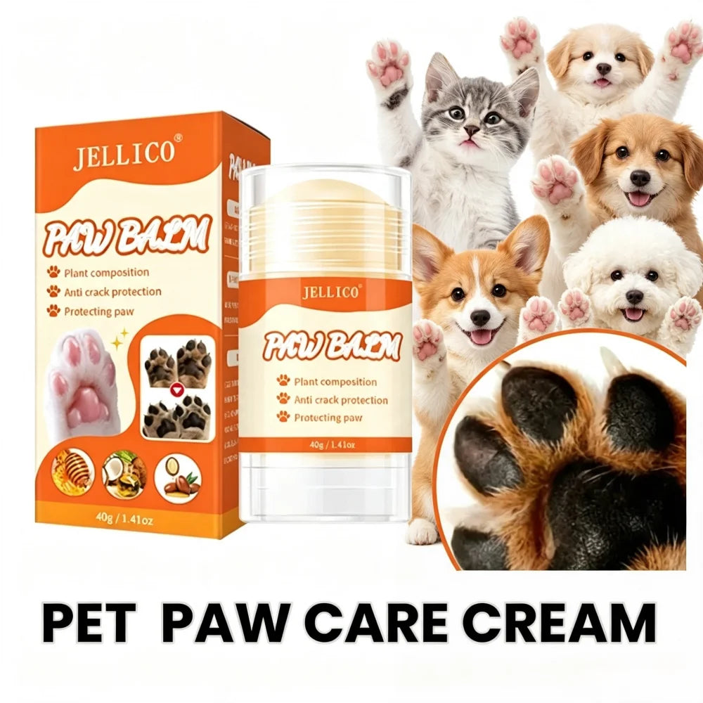 Creme para Cuidado das Patas de Animais de Estimação, Hidrata e Amacia as Solas das Patas, Previne a Pele Seca, Creme de Proteção Nutritiva Diária, Suprimentos para Patas de Animais