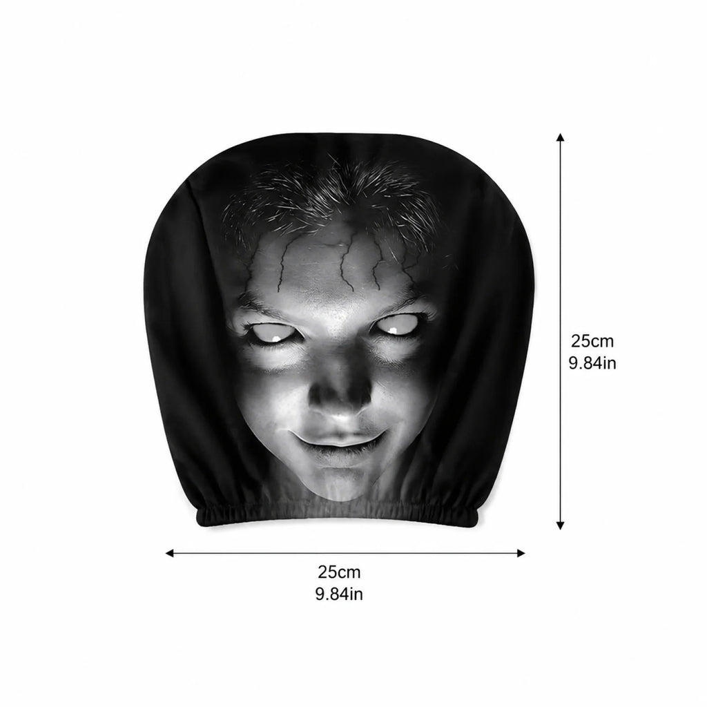 Capas de Apoio de Cabeça para Carro de Halloween: Protetores Divertidos de Desenho Animado para Encosto de Banco Dianteiro - Decoração Automotiva 2026
