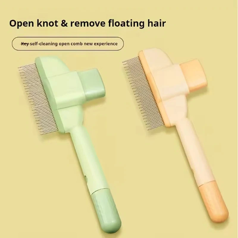 Escova Removedora de Pelos de Animais de Estimação, Pente para Cuidado e Higiene de Cães e Gatos de Pelo Longo, Remove Pelos, Escova de Limpeza para Banho, Acessórios para Gatos