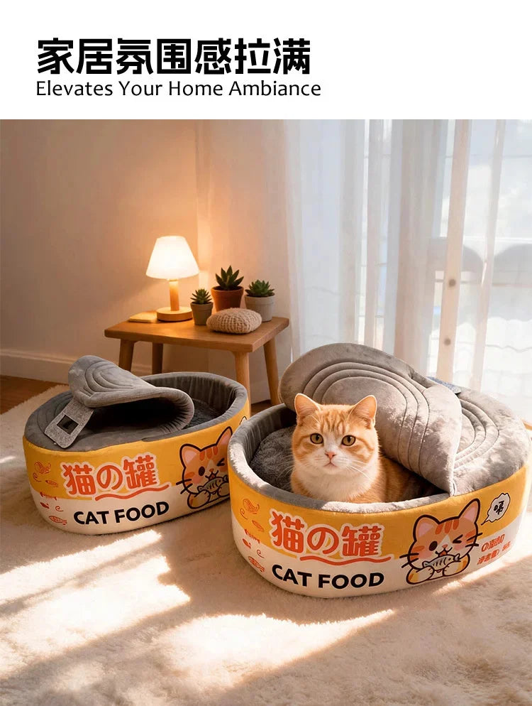 Cama para Gatos em Pelúcia, Ninho de Dormir para Animais de Estimação, Almofada Macia e Quente, Sofá-Caverna, Tapete para Gatos, Gatinhos e Cães Pequenos, Uso Interno
