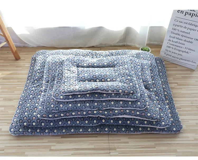 Tapete Dupla Face para Pets, Cama de Pelúcia Curta para Gatos e Cães Pequenos, Almofada Fofa para Animais de Estimação, Manta Quente para Gatinhos, Sofá-Cama para Gatos