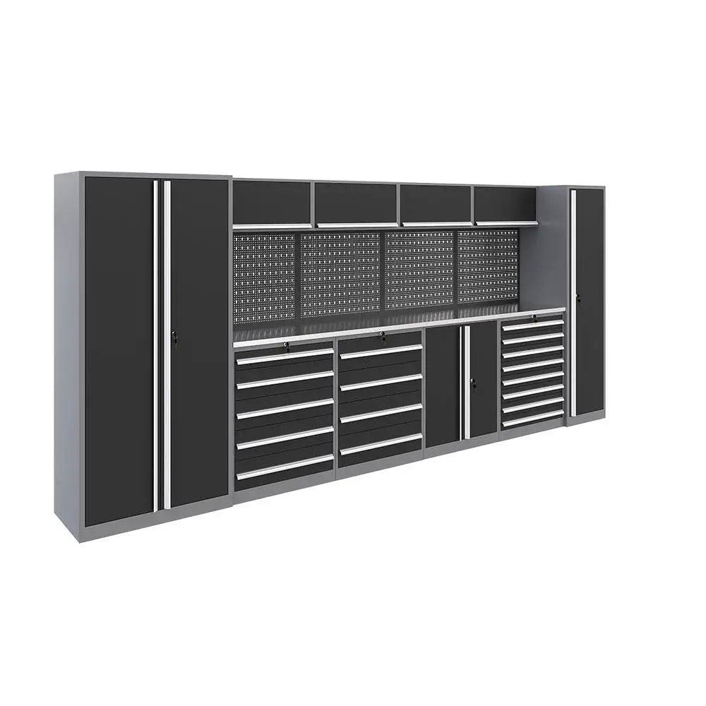 Conjuntos de ferramentas de armazenamento de ferramentas de nível industrial Garagem modular Bancada de trabalho de nível industrial resistente OEM ODM Garagem personalizável