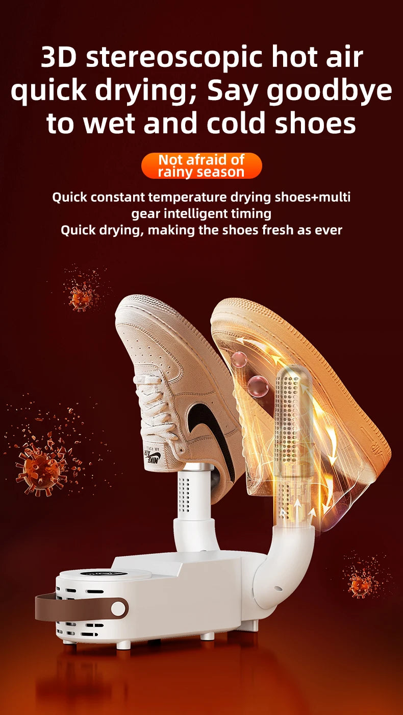 HOMEFISH Secador de sapatos elétrico estilo coreano 220V - Aquecedor de calçados para desodorização e esterilização de aparelhos para uso doméstico