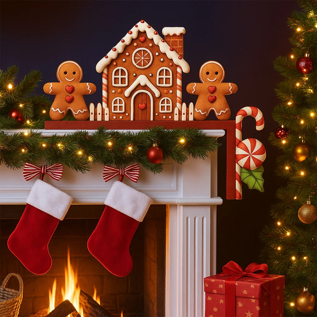 Decoração de moldura de porta de natal decoração de feliz natal para casa 2025 pingente enfeites de madeira de natal navidad natal presente de ano novo