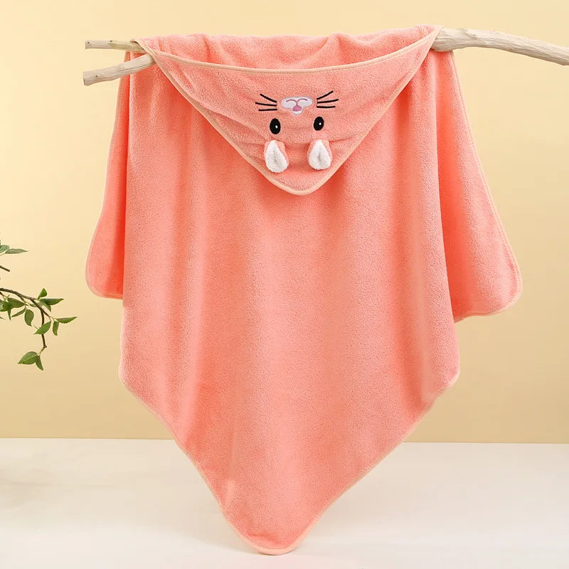 Toalha de banho fofa para bebê, toalha absorvente macia para recém-nascidos, cobertores para bebês para meninas e meninos Kasa & Pet