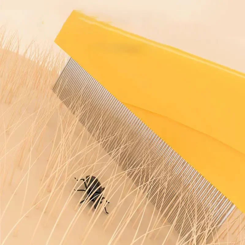 1/2 Peça Pente para Queda de Pelos de Animais de Estimação em Aço Inoxidável, Pente Antipulgas para Gatos e Cães, Pente de Higiene para Pelos e Pulgas, Escova para Cães, Ferramentas de Higiene