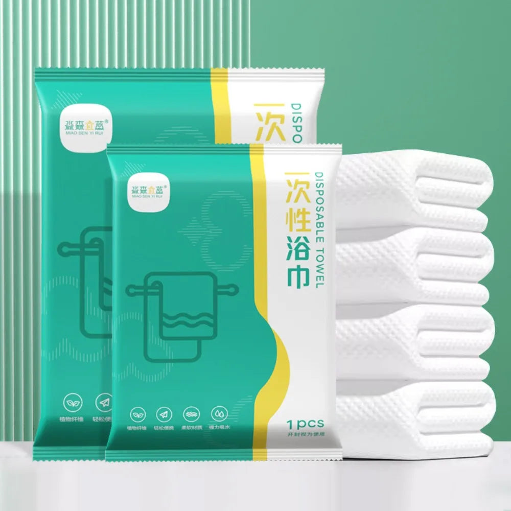 Toalha de Banho Descartável, Toalha Comprimida Espessa, Toalha Portátil para Viagem, Toalha de Banho Descartável para Hotel e Beleza