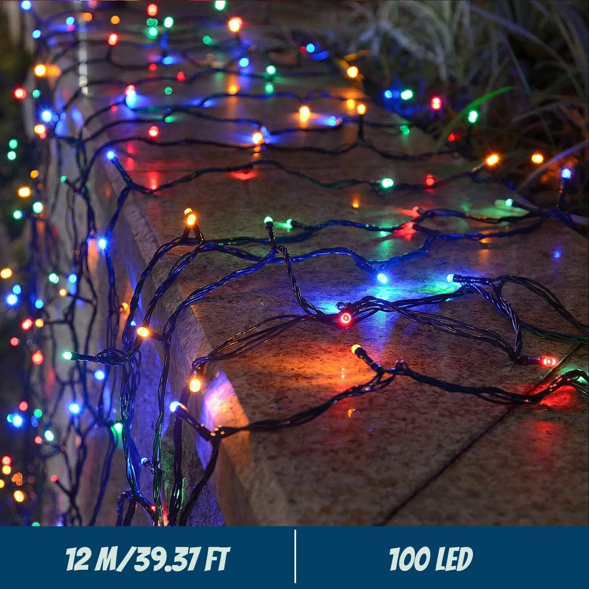 Luzes de corda solares LED 300LED 8 modos movidos a energia solar luzes de Natal ao ar livre à prova d'água estrelado luzes de fadas de Natal