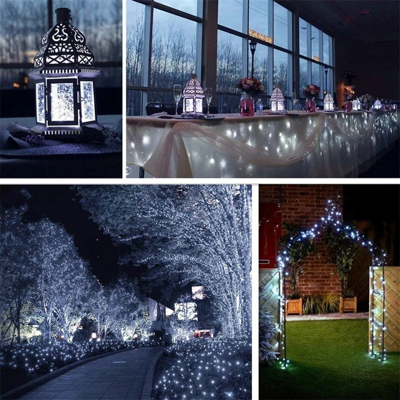32m solar led luz ao ar livre festão lâmpada jardim luz de fadas corda led cintilação à prova dwaterproof água lâmpada natal guirlanda decoração quintal
