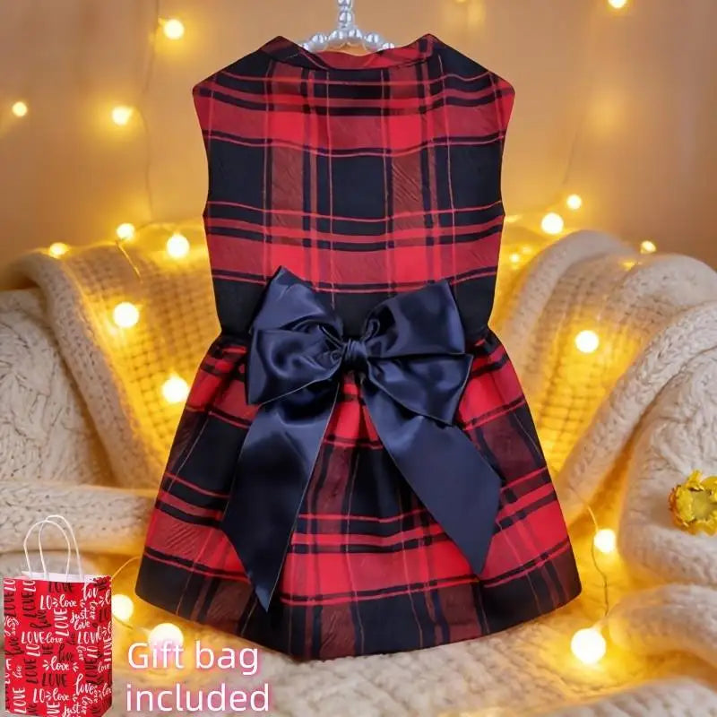 Roupa para Cães e Gatos: Colete Xadrez com Gravata para Cães Pequenos e Médios, Casaco de Primavera Verão para Cachorros, Teddy Bear, Pomeranian, Fantasia para Pets