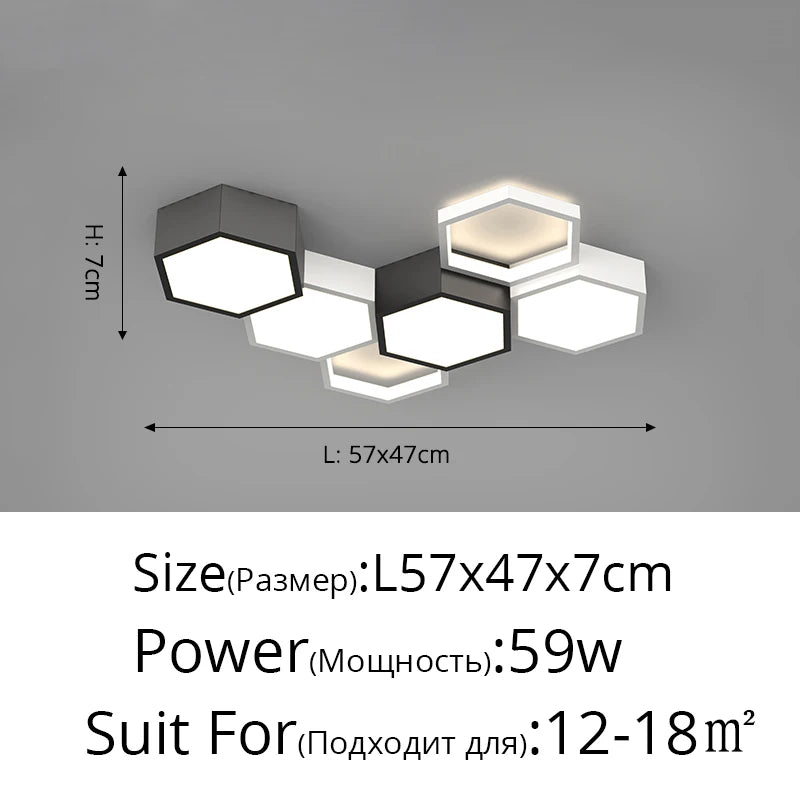 Luminárias de Teto Triangulares Ultrafinas para Sala de Estar e Quarto Lustres de Sala Decoração LED Chandelier de Teto