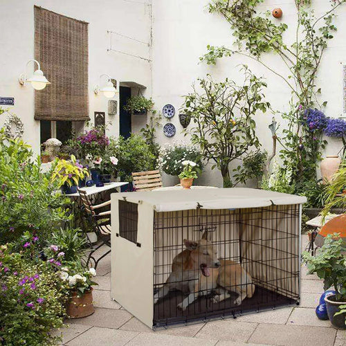 Impermeável durável Pet gaiola capa, caixa impermeável, canil cão fora, dobrável, protetora, multifunções, à prova de poeira, suprimentos