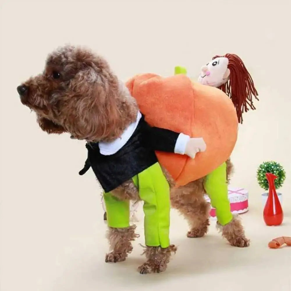 Halloween abóbora roupas para cães engraçado pet cães cosplay trajes conjuntos de halloween traje do cão roupas cômicas pet gato festa roupas