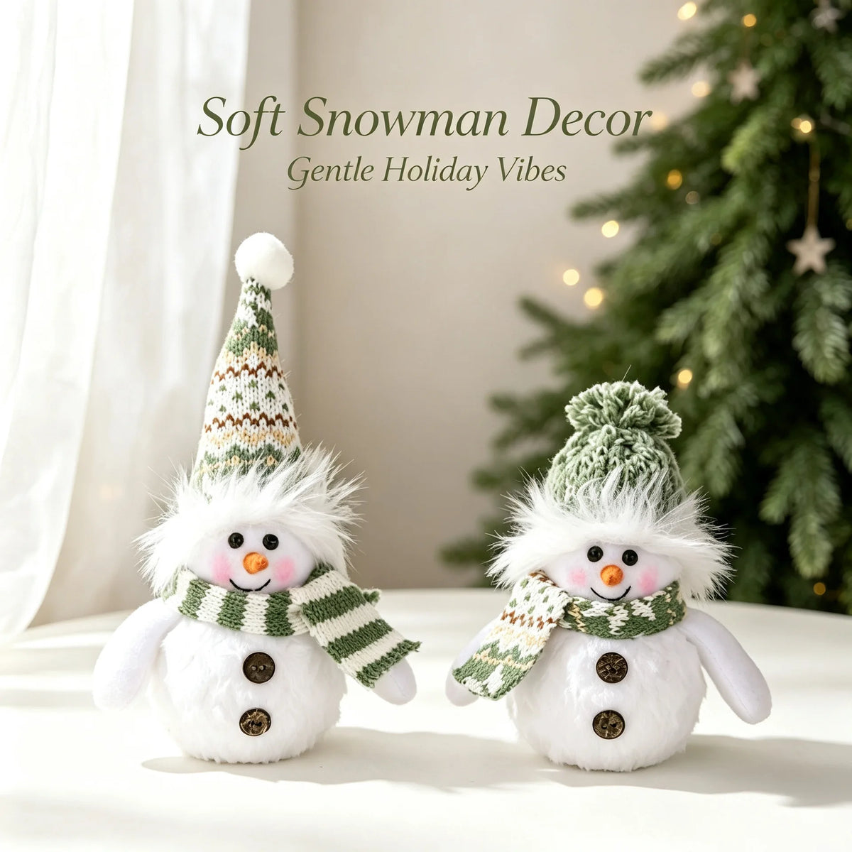 Boneco de neve de pelúcia com luzes de Natal, decoração de mesa de Natal, para uso interno, artigos para festas de Natal, presente.