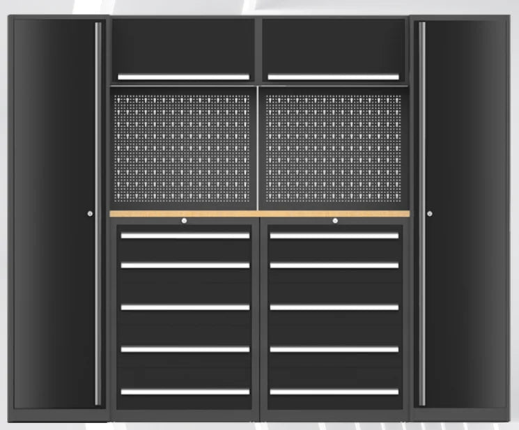 Conjuntos de ferramentas de armazenamento de ferramentas de nível industrial Garagem modular Bancada de trabalho de nível industrial resistente OEM ODM Garagem personalizável