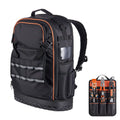 Heavy Duty PVC Tool Backpack with 65 Pockets Electrician JO Work Bags Organizer Molded Base Laptop Compartment OEM Customizable