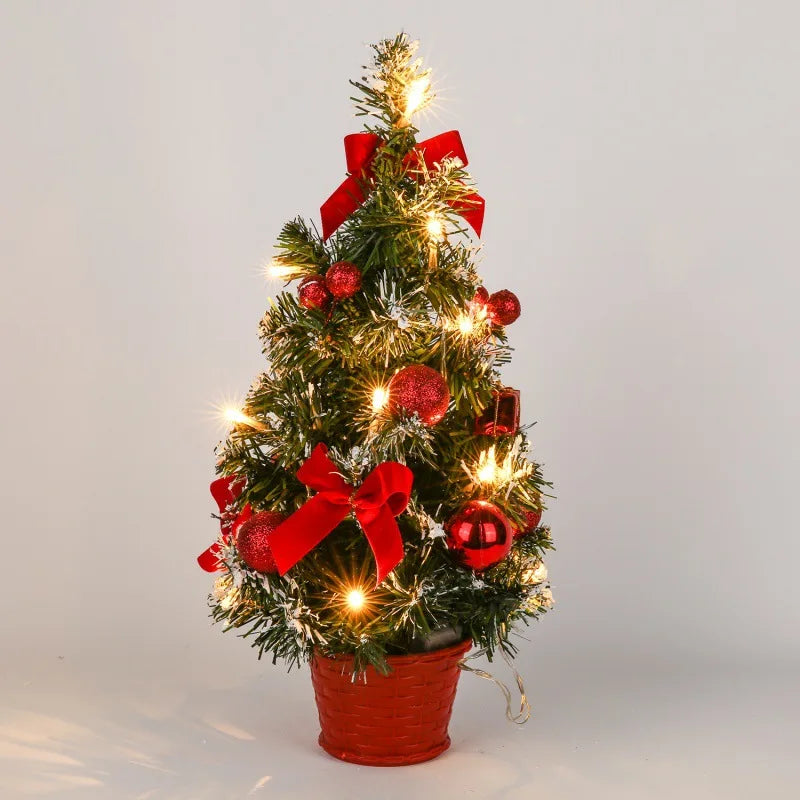 Decorações de árvore de natal crianças diy artesanato casa quarto festa 20/30/40cm árvore de natal artificial 2023 presente de ano novo