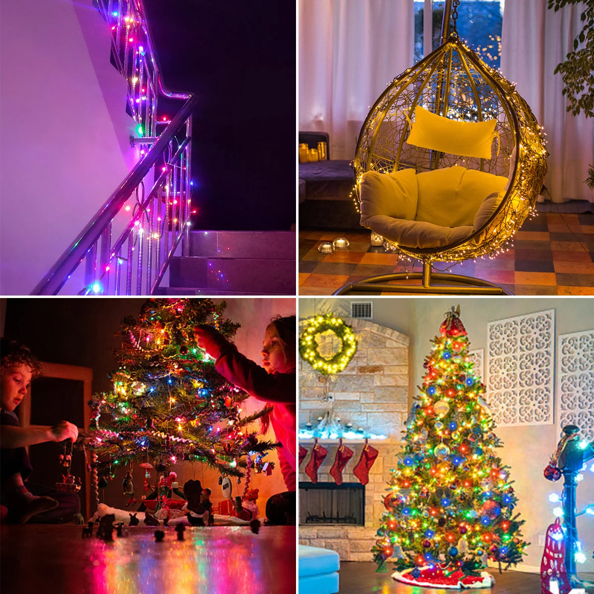 Natal ao ar livre jardim led string luz 24v árvore de natal luzes de fadas à prova dwaterproof água guirlanda lâmpada para pátio decoração festa feriado