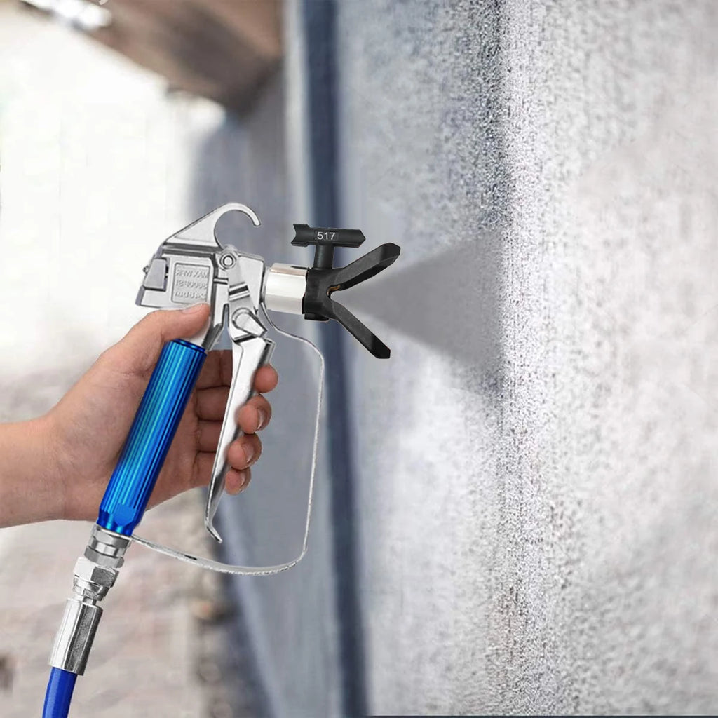 Pacote de Pulverizador de Tinta Airless de 8 Peças: 6 Bicos Pretos com Juntas (109 211 315 417 517 623) + 2 Bases Pretas, Conjunto de Bicos para Pulverizador de Tinta Airless, Adequado para Pintura em Construções Residenci