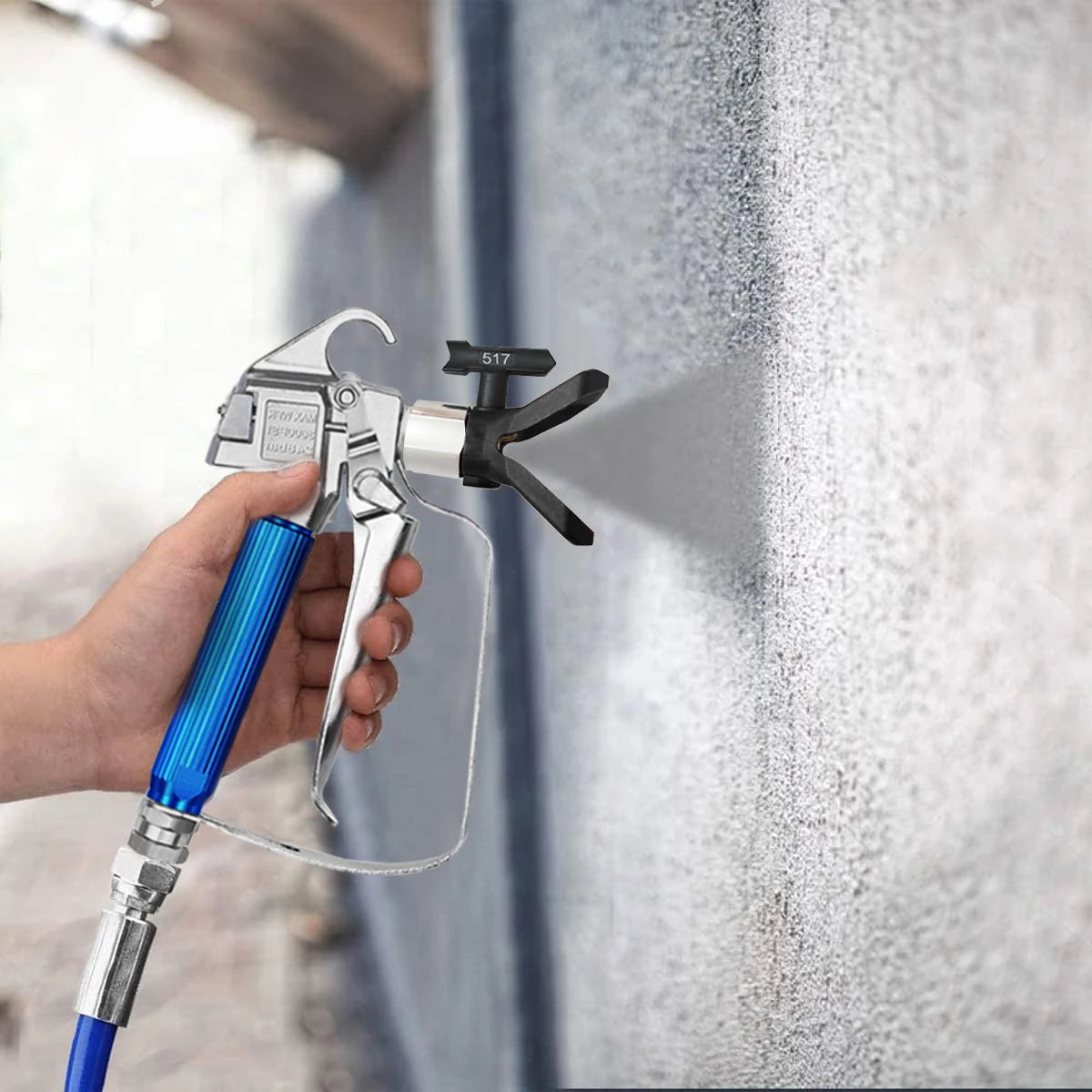Pacote de Pulverizador de Tinta Airless de 8 Peças: 6 Bicos Pretos com Juntas (109 211 315 417 517 623) + 2 Bases Pretas, Conjunto de Bicos para Pulverizador de Tinta Airless, Adequado para Pintura em Construções Residenci