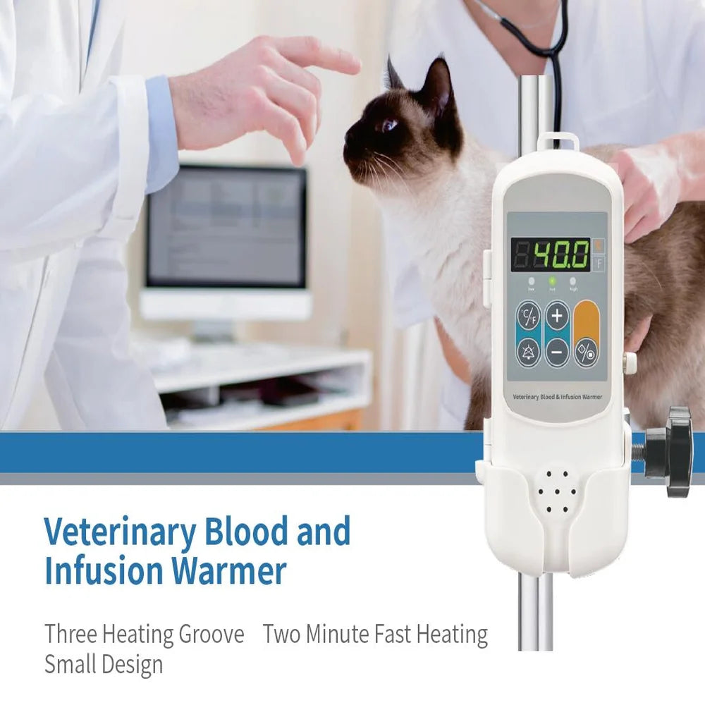Pet Cat e Dog Seringa Veterinária, Aquecedor líquido, Termostato de infusão, Termostato Pet