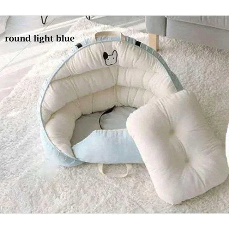 Assentos de carro para cães de viagem, céu estrelado azul, para cães pequenos e médios, capa de cama para transportar animais de estimação, produtos confortáveis e quentes para animais de estimação