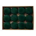 Bola de natal de veludo de 6cm, decoração de árvore de natal, bola de decoração de natal, decoração de bola de pelúcia, bola de natal de plástico
