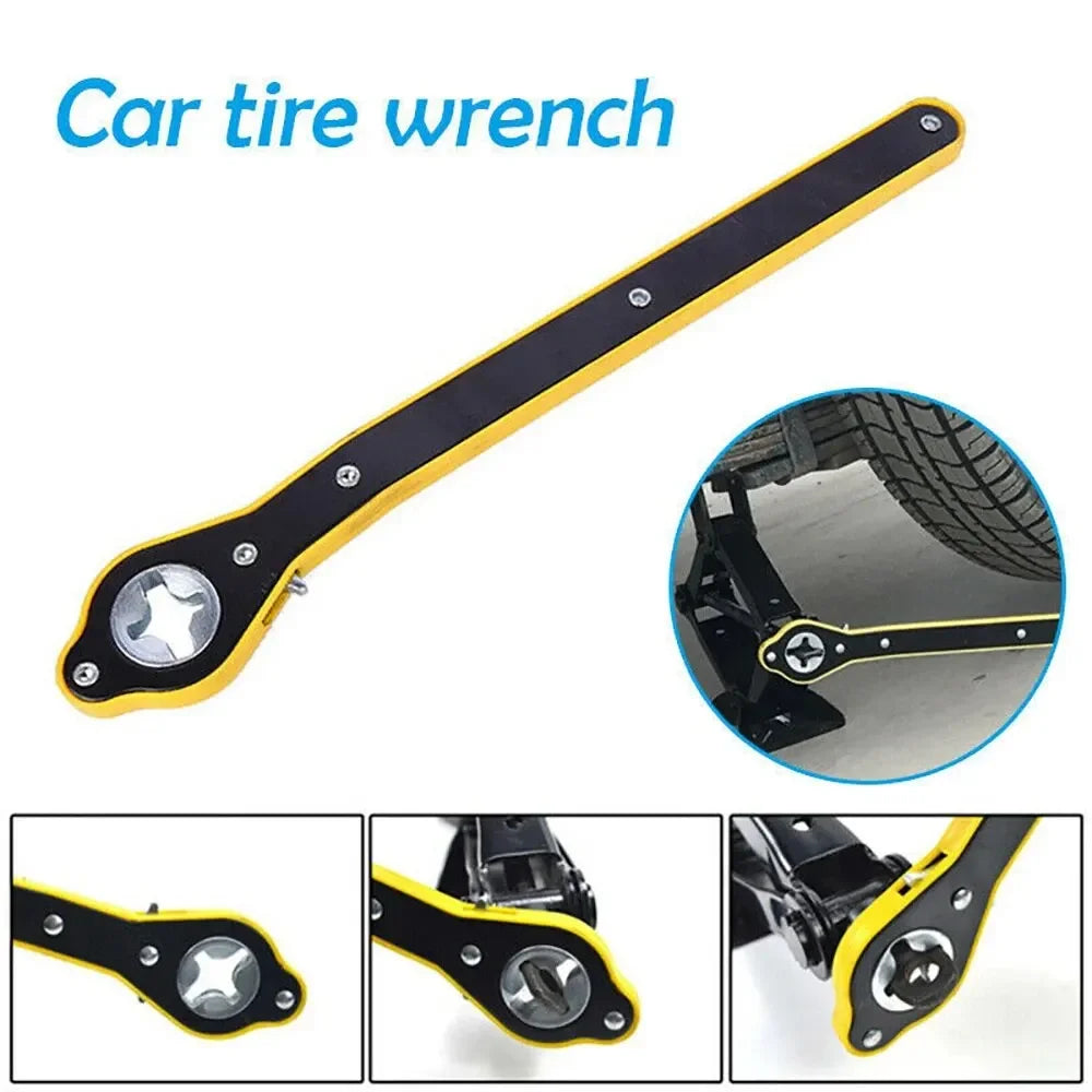 Carro de poupança de trabalho jack chave de catraca tesoura jack garagem pneu roda lug chave lidar com chave de poupança de trabalho ferramenta de reparo do carro