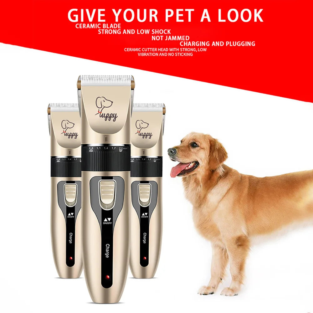 Máquina de Tosa Profissional para Cães, Gatos e Coelhos, Aparador de Pelos Sem Fio Recarregável para Animais de Estimação - Promoções