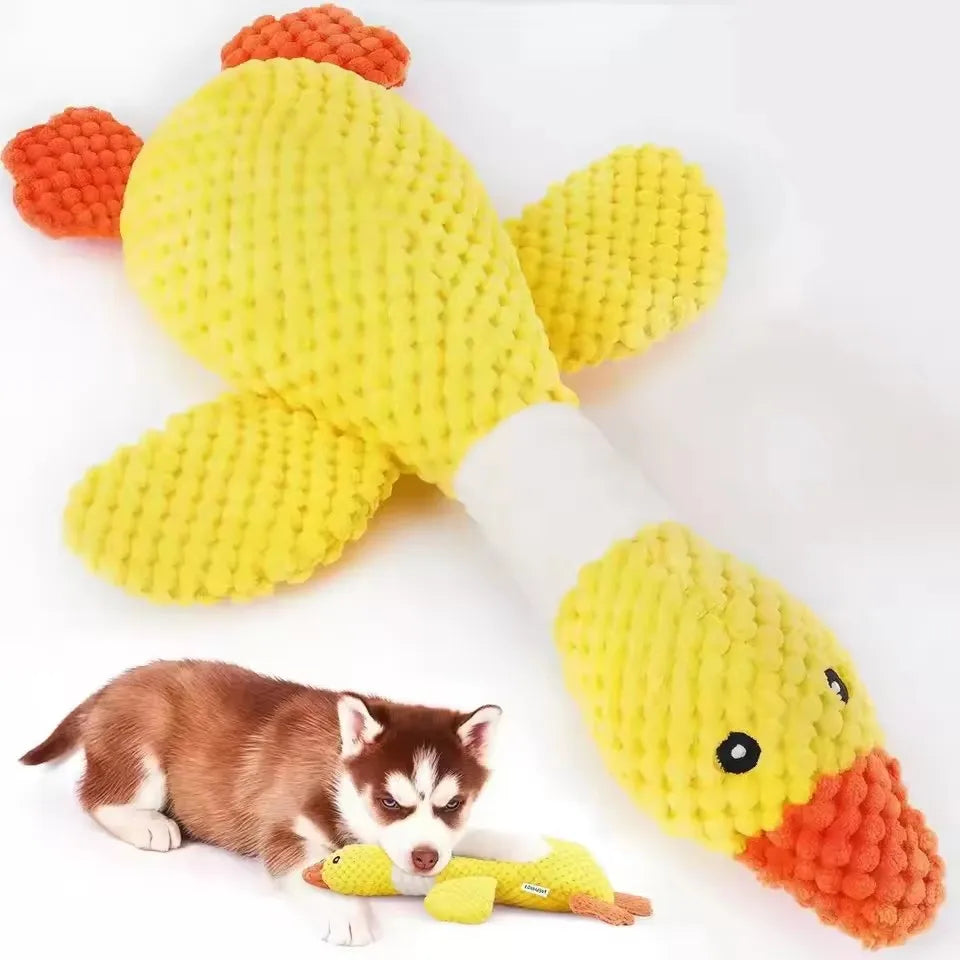 Brinquedos Indestrutíveis para Animais de Estimação para Gatos e Cães que Mastigam Fortemente, Brinquedo Interativo de Pelúcia com Som para Gatos e Cães