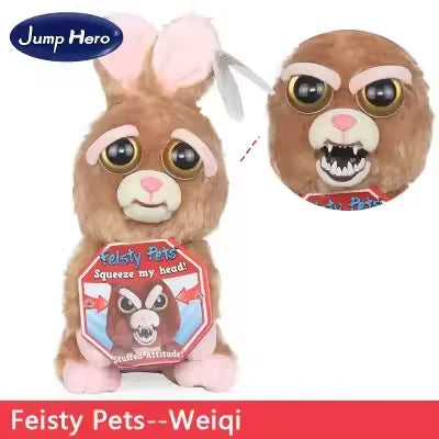 Boneco de Animal de Tamanho Médio Feisty Pets, Panda com Rosto Intercambiável, Brinquedo Interativo para Crianças Kasa & Pet