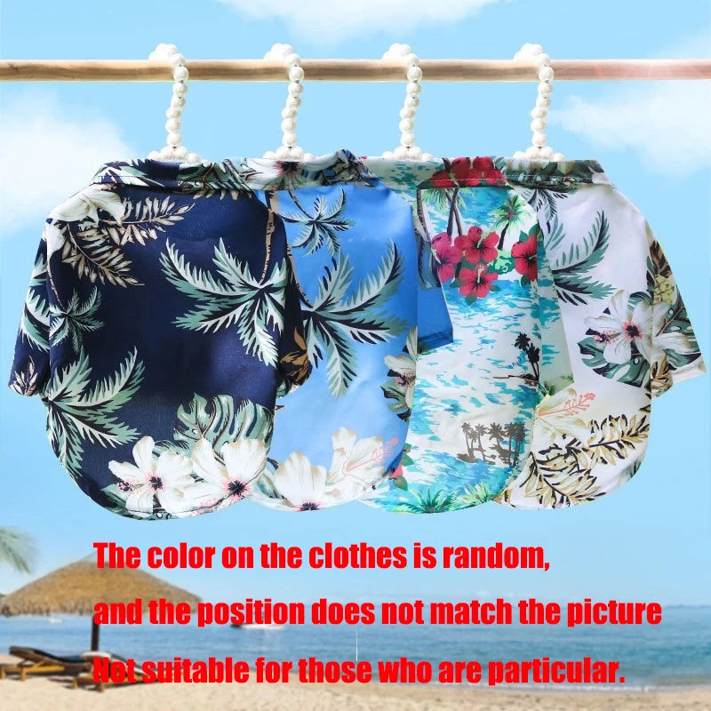 Roupa para Cães Estilo Havaiano, Camisas de Verão para Cães de Praia, Roupas para Cães Pequenos e Médios, Gato, Ropa Perro, Pug, Bulldog Francês