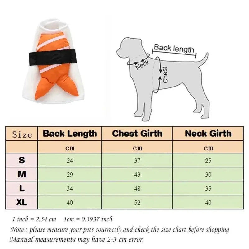 Halloween cosplay roupas de estimação cão traje engraçado roupas para cães comida de peixe traje para animais de estimação gato filhote de cachorro respirável festa roupa natal