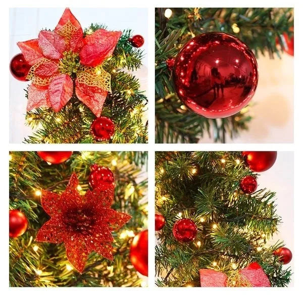 2.7m 5 cores decorações de natal guirlanda decoração rattan luzes grinalda decorado lareira escadas parede porta decoração