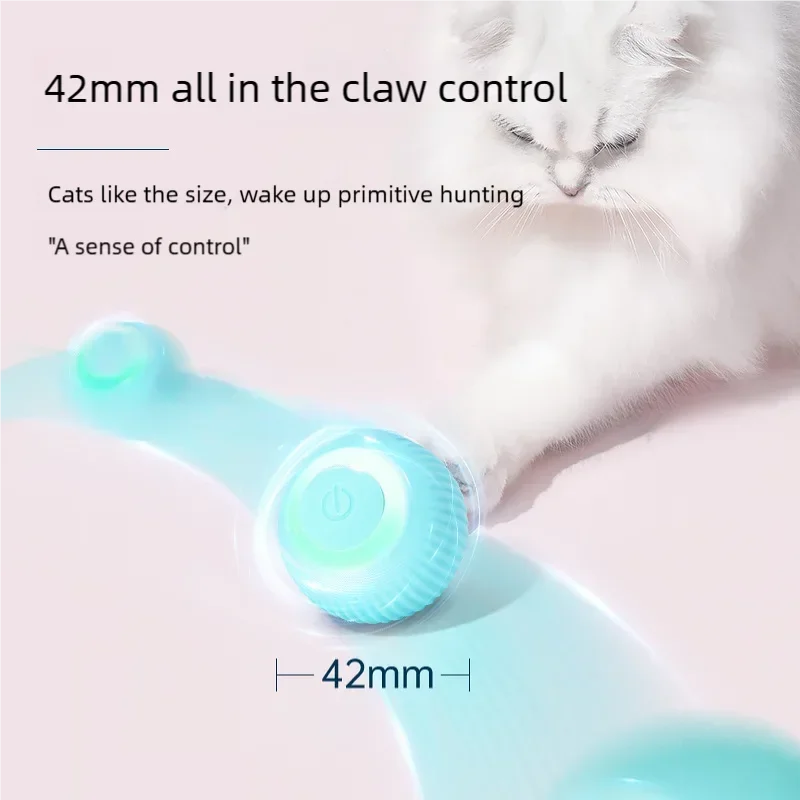 Brinquedo para Gatos, Bola Rolante Automática, Brinquedo Interativo para Gatos, Adequado para Treinamento de Gatos, Brinquedo Autônomo para Gatinhos, para Brincadeiras em Ambientes Fechados