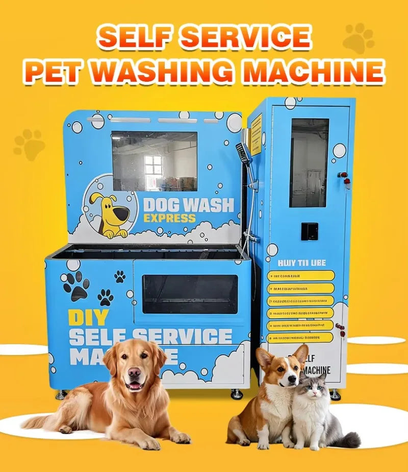 Lavadora de Animais de Estimação Personalizada com Sistema de Múltiplas Opções de Pagamento e Secagem, Design Amigável para Animais para Uso em Pet Shops e Residências