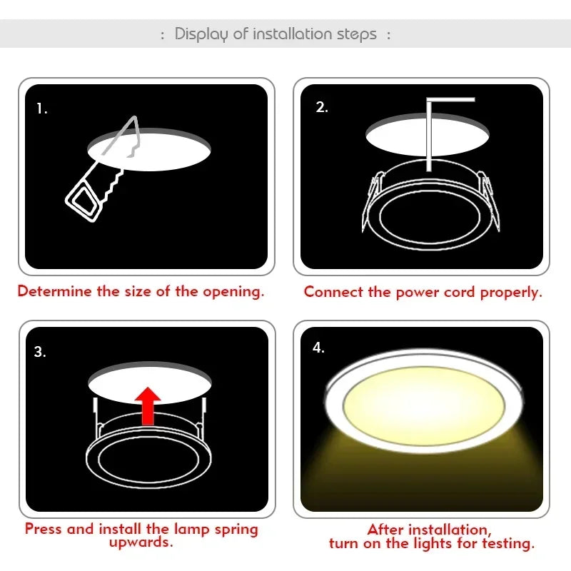 Led downlight 3w 5 7 9 12 15 ac 220v redondo recesso led holofote iluminação de alumínio quarto cozinha lâmpada de teto interior