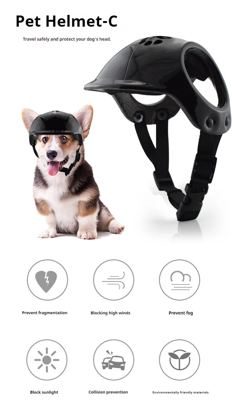 Capacetes para animais de estimação, capacete para gatos, capacete para cães, mini cabeça ao ar livre, chapéu seguro, capacete de motocicleta para cães, acessórios para fotos de animais de estimação
