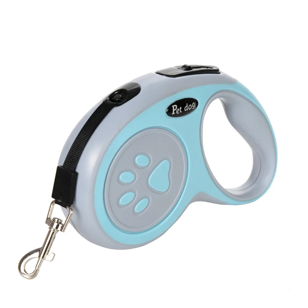 Trela de nylon para cães de estimação, 3 metros, 5 metros, para cães pequenos e médios, gatos, caminhadas ao ar livre, cinto retrátil para cachorrinhos, chihuahua, buldogue, suprimentos
