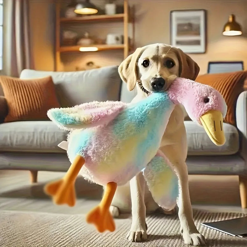50cm macio colorido pato brinquedo de pelúcia para gatos cães relaxar companheiro de animais de estimação alívio de ansiedade cão amigo liberação de energia presente para animais de estimação