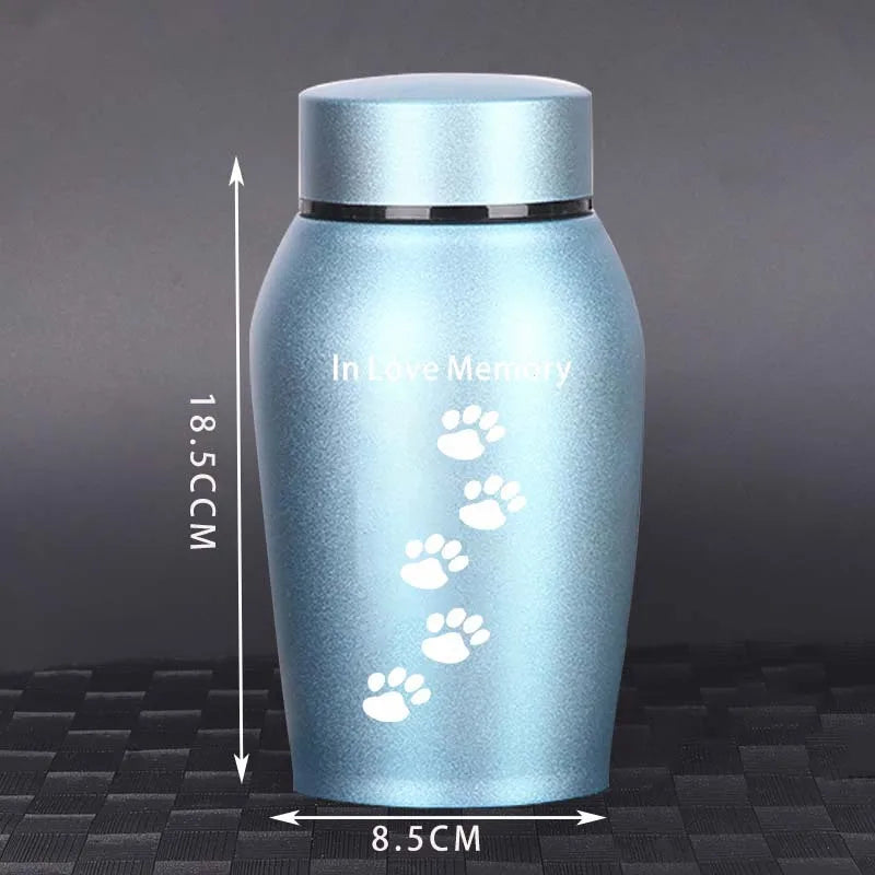 2025 aço inoxidável cinzas do cão urna cão gato pássaro mouse cremação cinzas urna pet lembrança frasco selado funeral para cães suprimentos