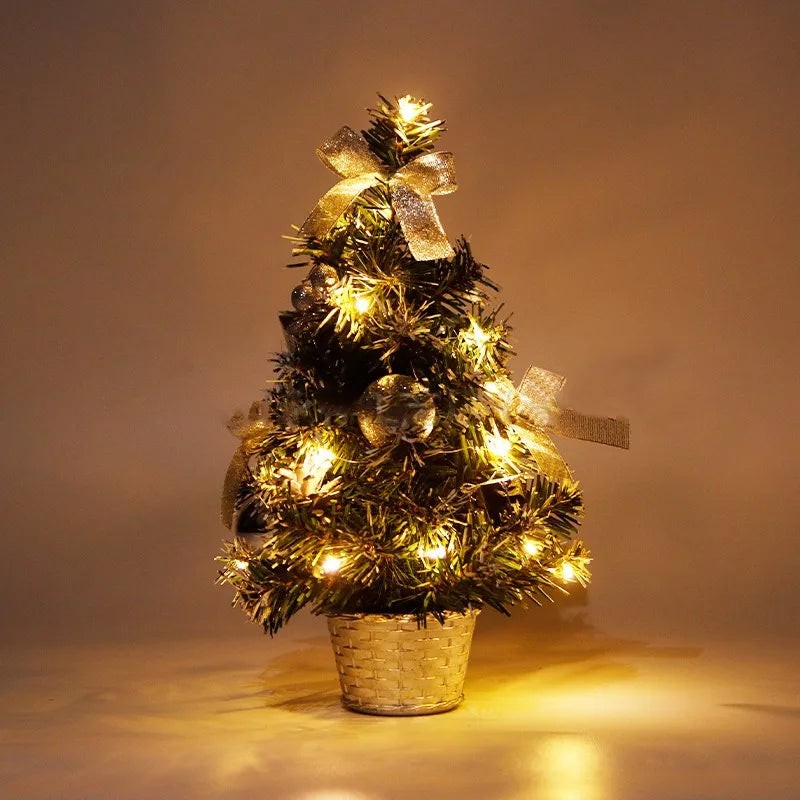 Decorações de árvore de natal crianças diy artesanato casa quarto festa 20/30/40cm árvore de natal artificial 2023 presente de ano novo