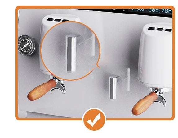 Cafeteira comercial de aço inoxidável com concentração totalmente automática