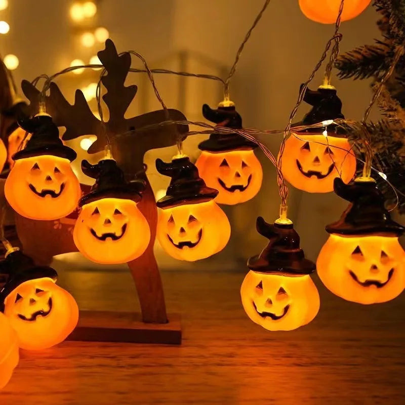 Decorações De Dia Das Bruxas Luzes, Abóbora String Luzes, Luzes Da Lanterna, Festa Em Casa, Quintal, Parede, Decoração De Porta, 710