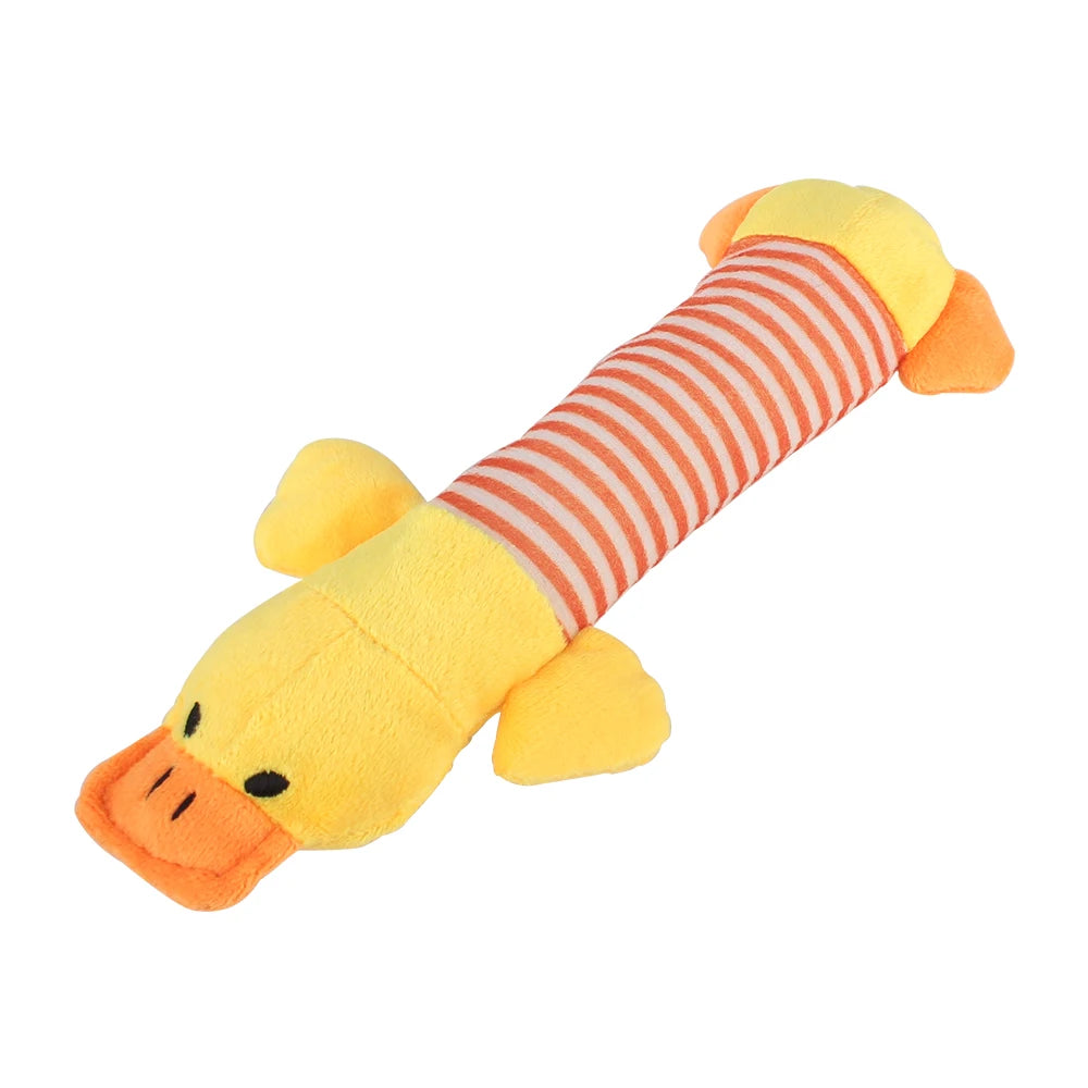 Apto para todos os animais de estimação cão gato velo brinquedos popular rangido mastigar som bonecas elefante pato porco animal de estimação engraçado brinquedos de pelúcia