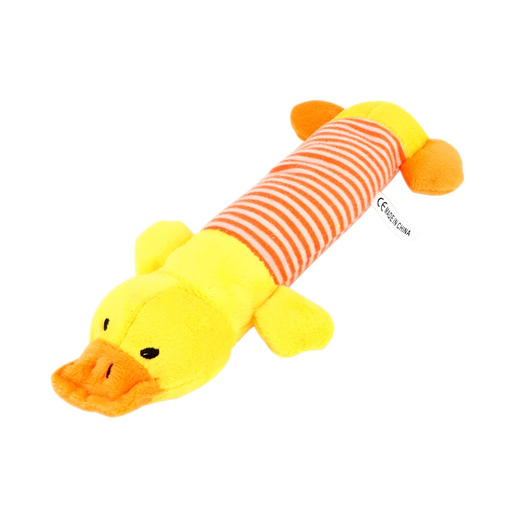 Apto para todos os animais de estimação cão gato velo brinquedos popular rangido mastigar som bonecas elefante pato porco animal de estimação engraçado brinquedos de pelúcia